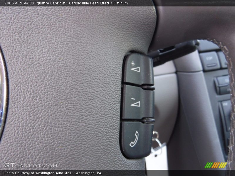 Caribic Blue Pearl Effect / Platinum 2006 Audi A4 3.0 quattro Cabriolet