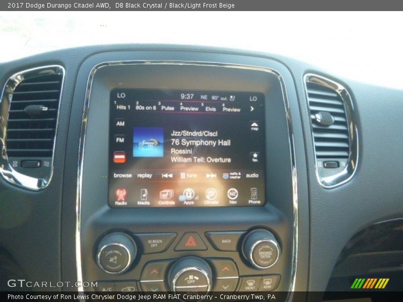 DB Black Crystal / Black/Light Frost Beige 2017 Dodge Durango Citadel AWD