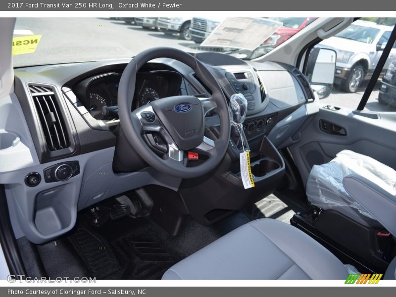 Pewter Interior - 2017 Transit Van 250 HR Long 