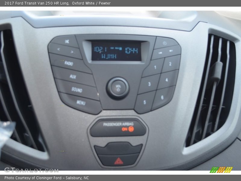 Oxford White / Pewter 2017 Ford Transit Van 250 HR Long