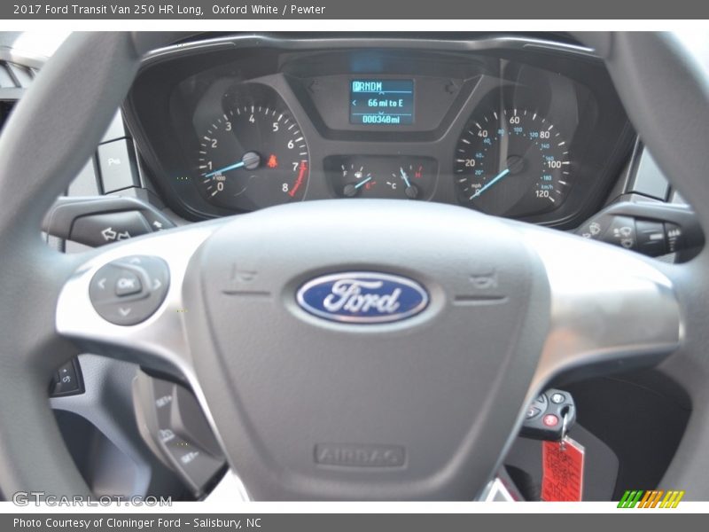 Oxford White / Pewter 2017 Ford Transit Van 250 HR Long