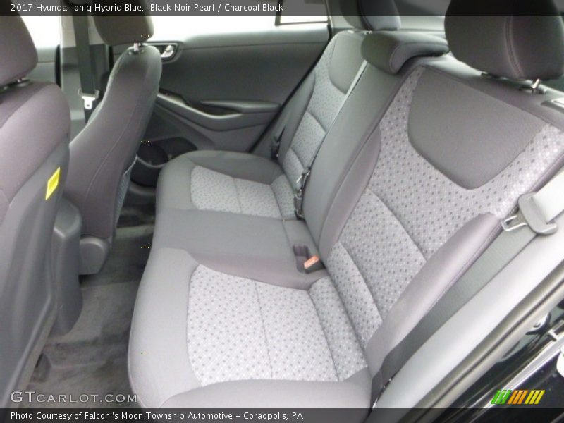 Rear Seat of 2017 Ioniq Hybrid Blue