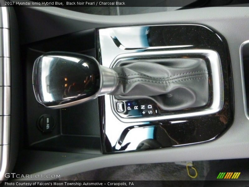 Black Noir Pearl / Charcoal Black 2017 Hyundai Ioniq Hybrid Blue