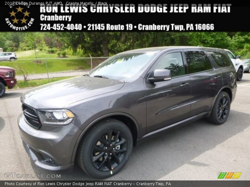 Granite Metallic / Black 2017 Dodge Durango R/T AWD