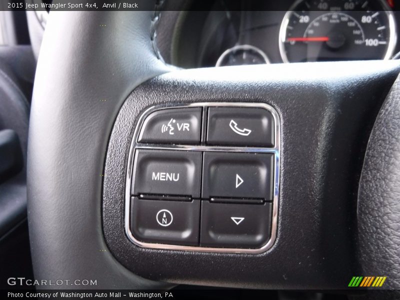 Anvil / Black 2015 Jeep Wrangler Sport 4x4