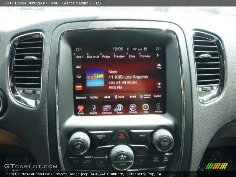 Granite Metallic / Black 2017 Dodge Durango R/T AWD