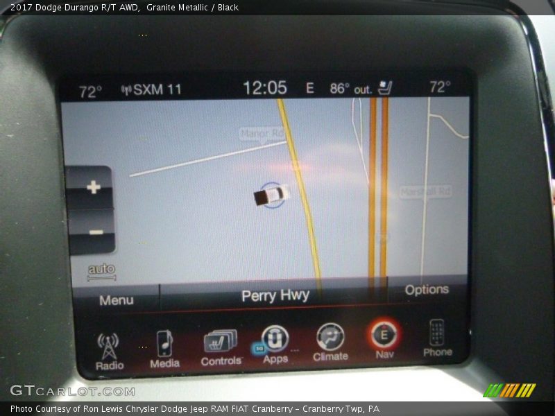 Granite Metallic / Black 2017 Dodge Durango R/T AWD