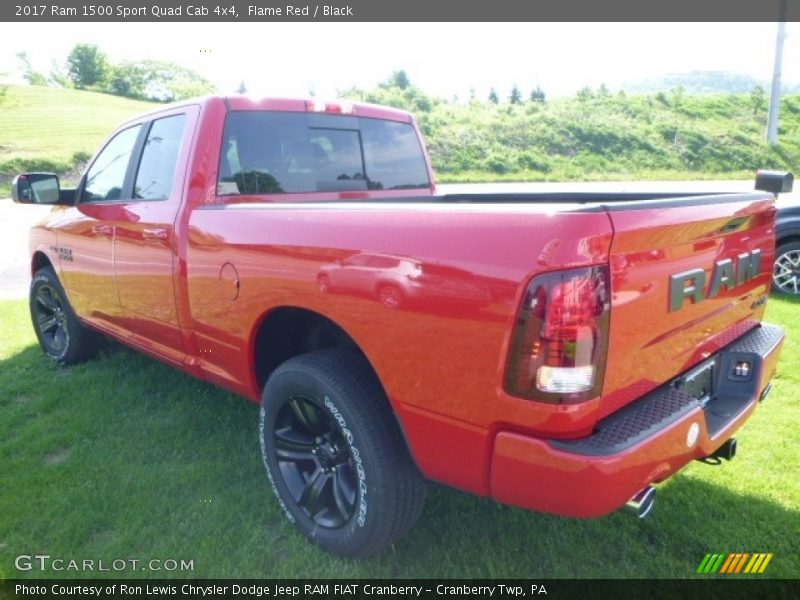 Flame Red / Black 2017 Ram 1500 Sport Quad Cab 4x4