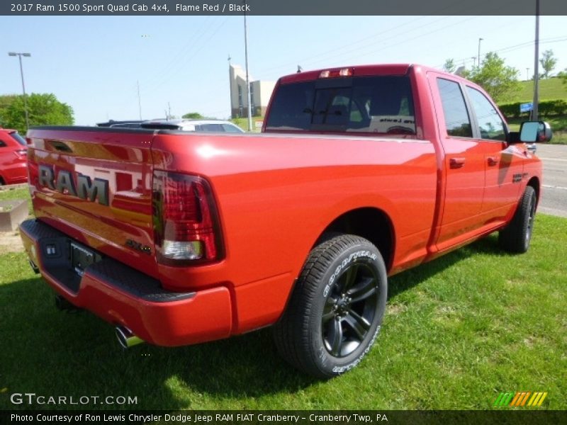 Flame Red / Black 2017 Ram 1500 Sport Quad Cab 4x4