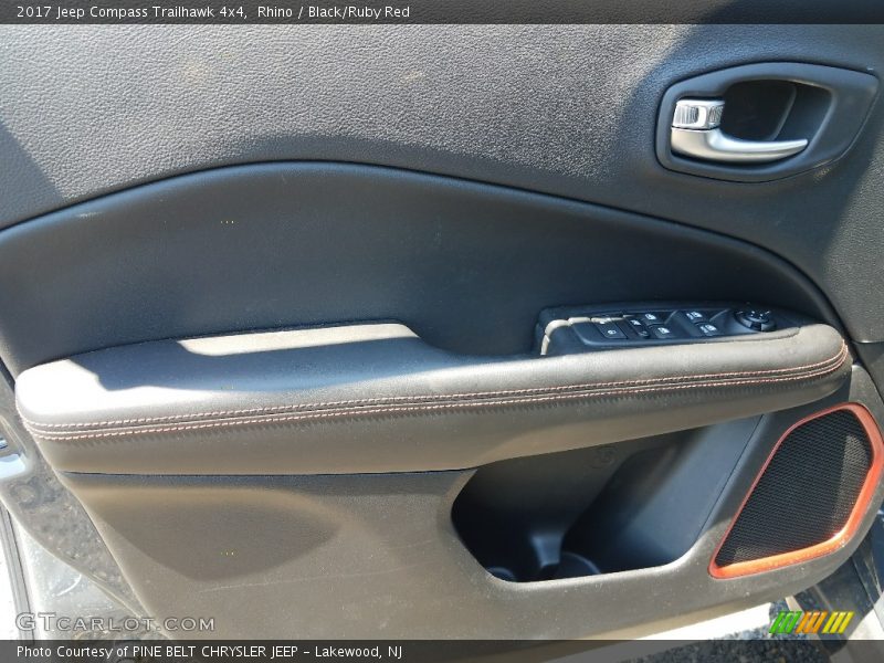 Rhino / Black/Ruby Red 2017 Jeep Compass Trailhawk 4x4