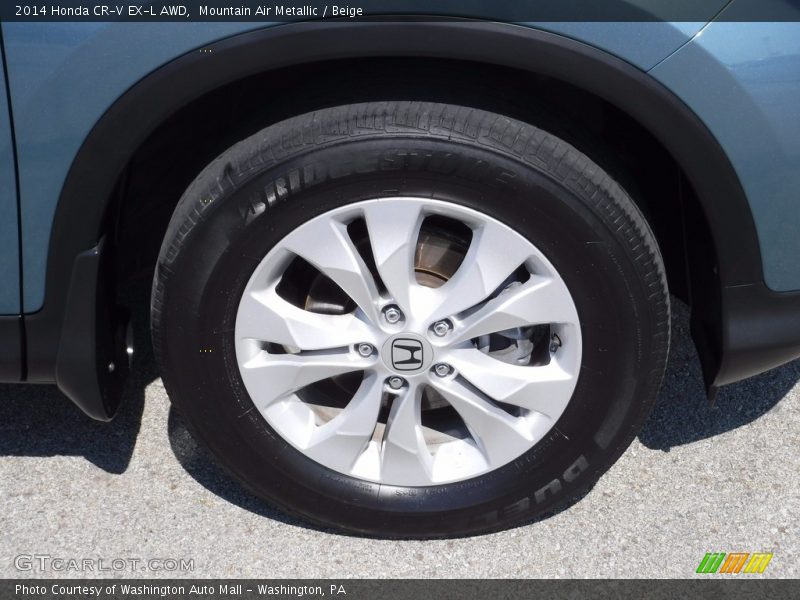 Mountain Air Metallic / Beige 2014 Honda CR-V EX-L AWD