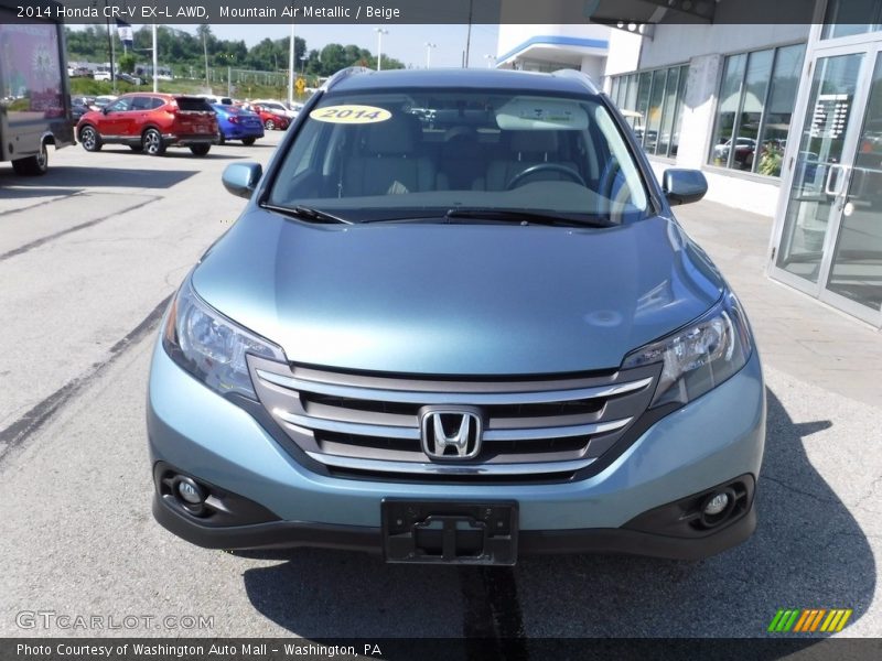 Mountain Air Metallic / Beige 2014 Honda CR-V EX-L AWD