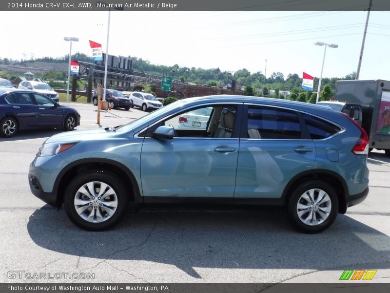 Mountain Air Metallic / Beige 2014 Honda CR-V EX-L AWD