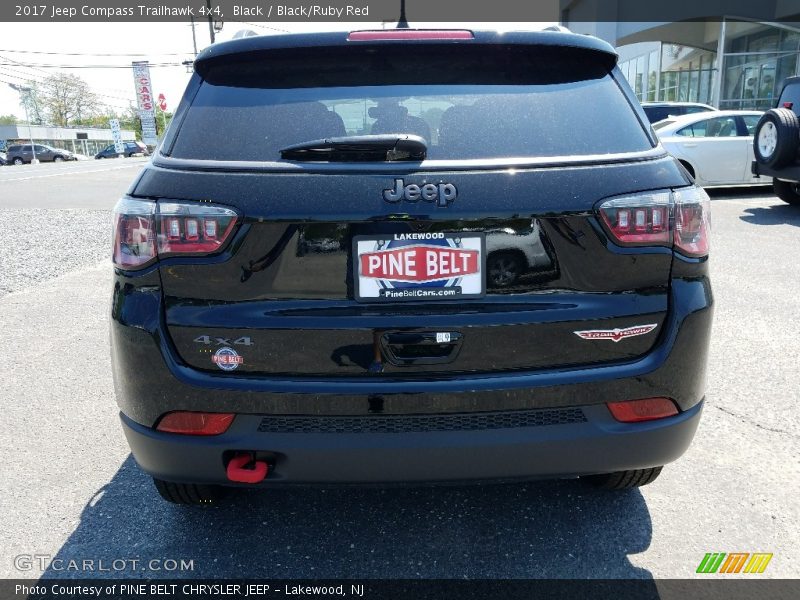 Black / Black/Ruby Red 2017 Jeep Compass Trailhawk 4x4