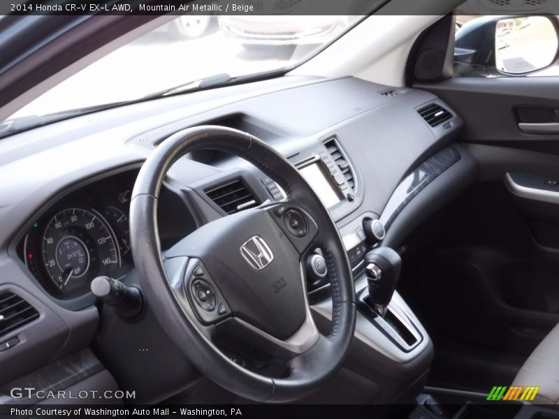 Mountain Air Metallic / Beige 2014 Honda CR-V EX-L AWD