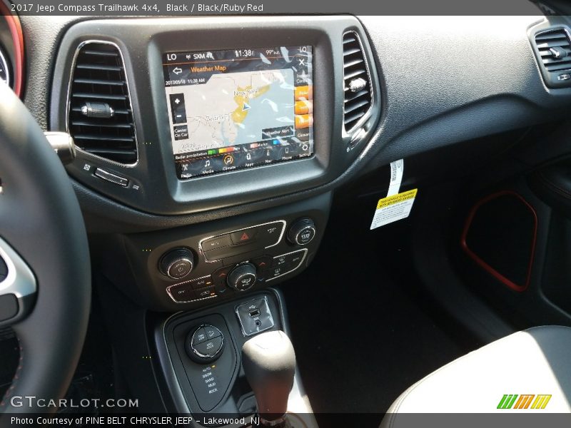 Black / Black/Ruby Red 2017 Jeep Compass Trailhawk 4x4