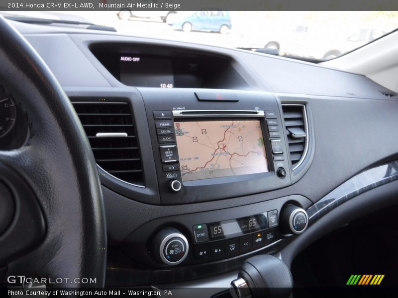 Mountain Air Metallic / Beige 2014 Honda CR-V EX-L AWD