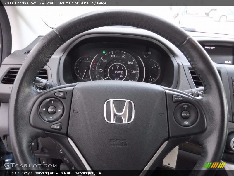 Mountain Air Metallic / Beige 2014 Honda CR-V EX-L AWD