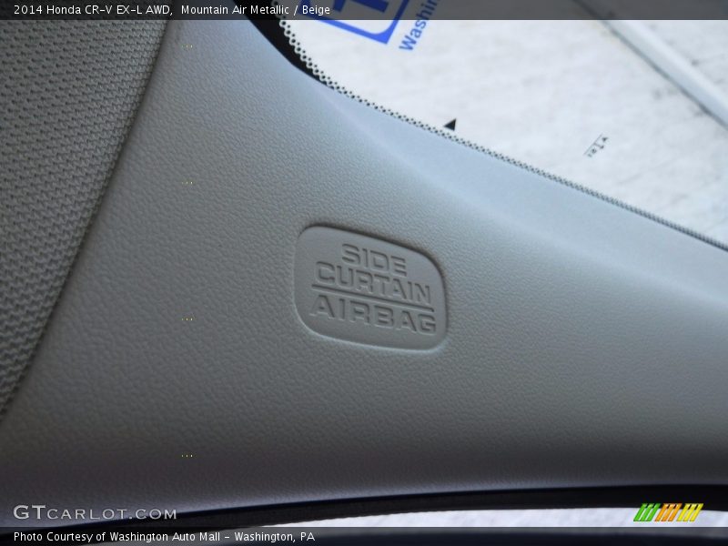 Mountain Air Metallic / Beige 2014 Honda CR-V EX-L AWD