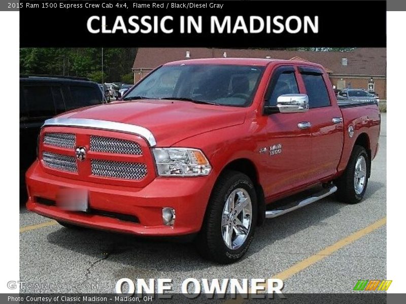 Flame Red / Black/Diesel Gray 2015 Ram 1500 Express Crew Cab 4x4
