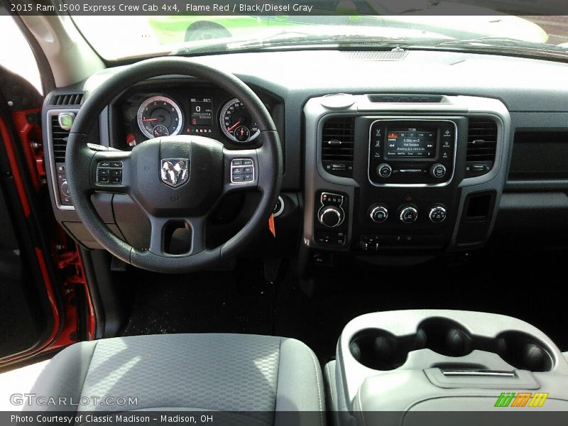 Flame Red / Black/Diesel Gray 2015 Ram 1500 Express Crew Cab 4x4