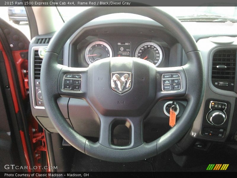 Flame Red / Black/Diesel Gray 2015 Ram 1500 Express Crew Cab 4x4