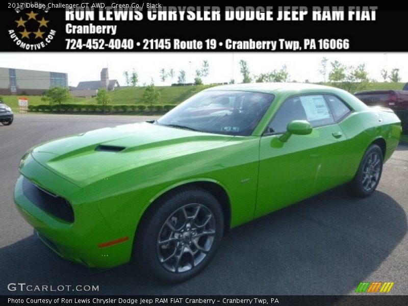 Green Go / Black 2017 Dodge Challenger GT AWD
