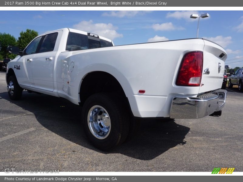 Bright White / Black/Diesel Gray 2017 Ram 3500 Big Horn Crew Cab 4x4 Dual Rear Wheel