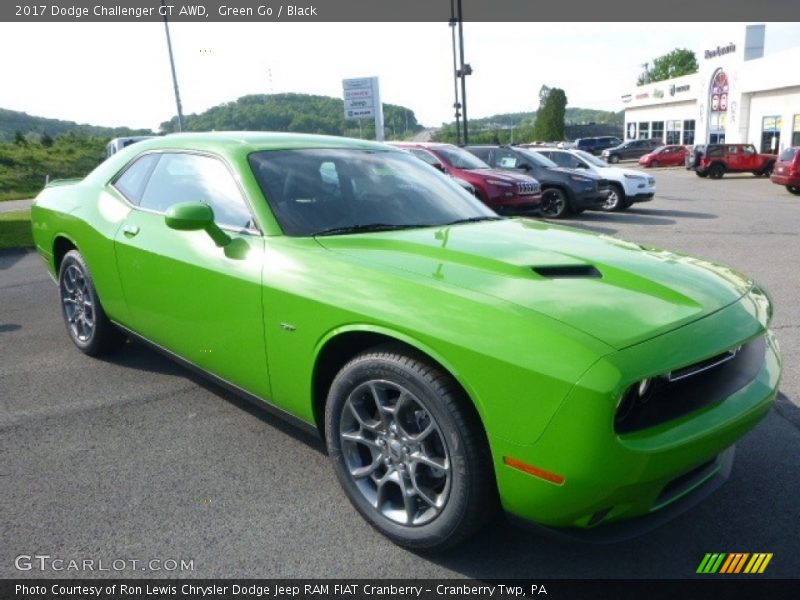 Green Go / Black 2017 Dodge Challenger GT AWD