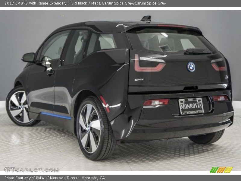 Fluid Black / Mega Carum Spice Grey/Carum Spice Grey 2017 BMW i3 with Range Extender