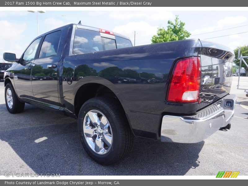 Maximum Steel Metallic / Black/Diesel Gray 2017 Ram 1500 Big Horn Crew Cab