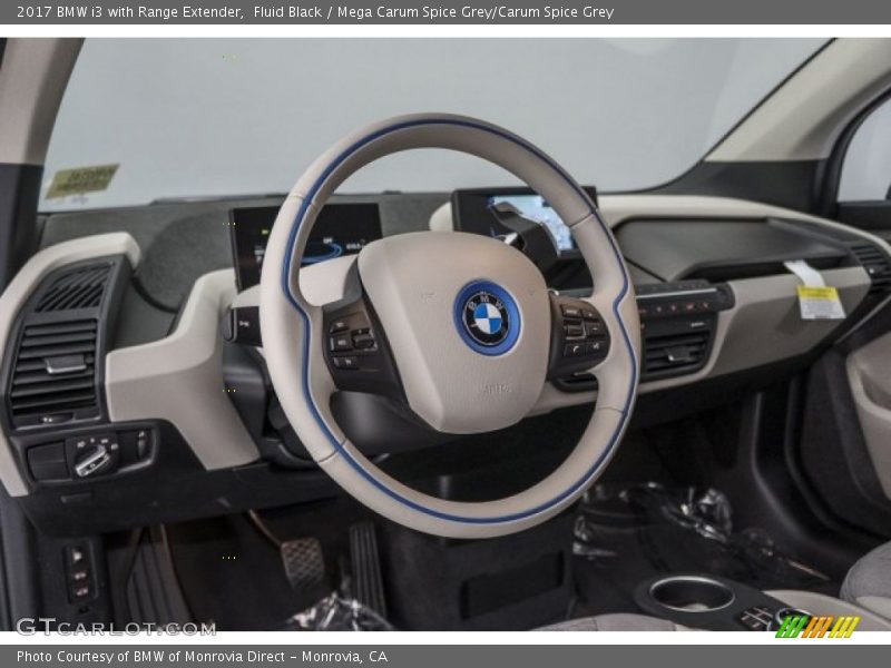 Fluid Black / Mega Carum Spice Grey/Carum Spice Grey 2017 BMW i3 with Range Extender