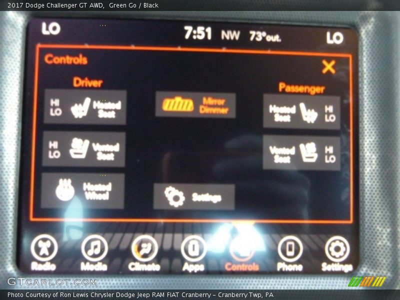 Green Go / Black 2017 Dodge Challenger GT AWD