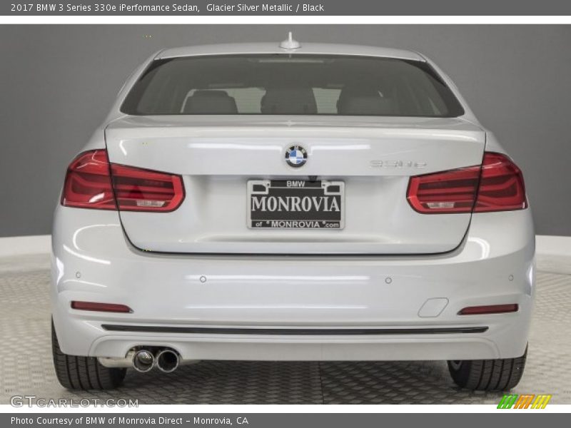 Glacier Silver Metallic / Black 2017 BMW 3 Series 330e iPerfomance Sedan