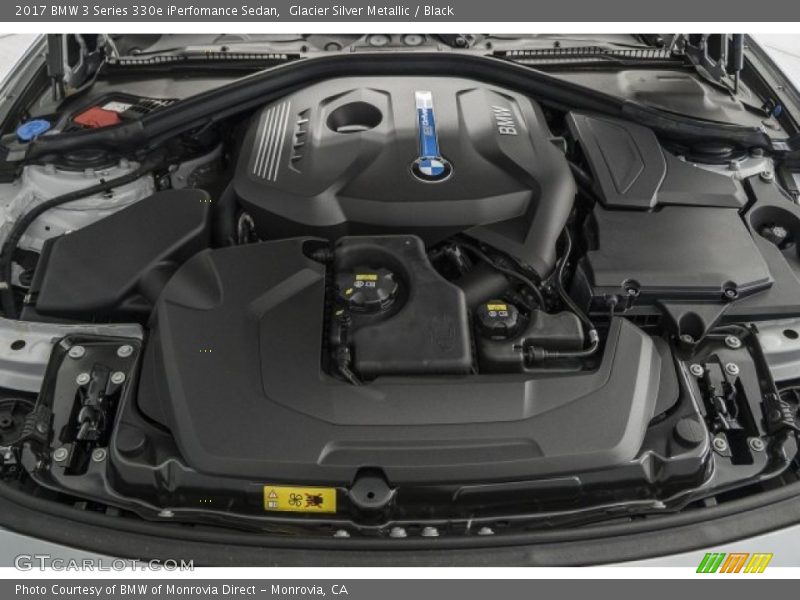 Glacier Silver Metallic / Black 2017 BMW 3 Series 330e iPerfomance Sedan