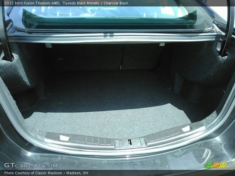 Tuxedo Black Metallic / Charcoal Black 2015 Ford Fusion Titanium AWD