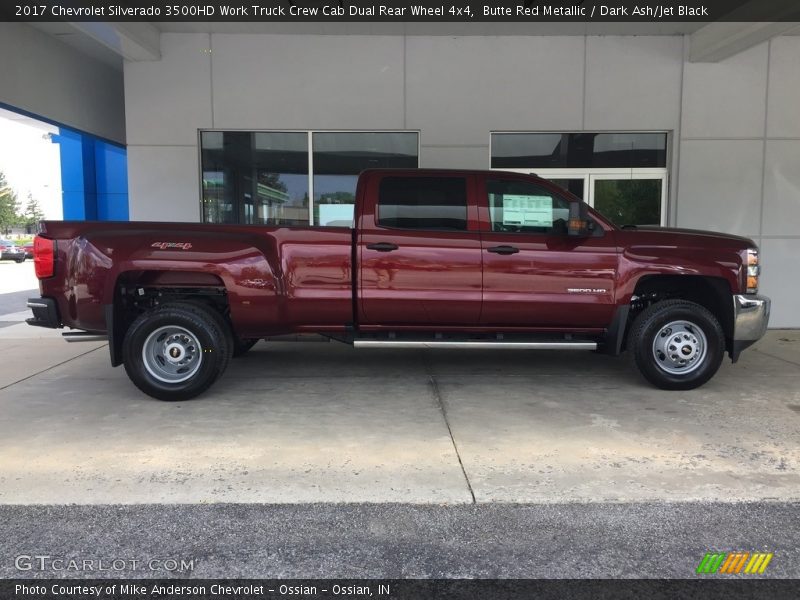 Butte Red Metallic / Dark Ash/Jet Black 2017 Chevrolet Silverado 3500HD Work Truck Crew Cab Dual Rear Wheel 4x4