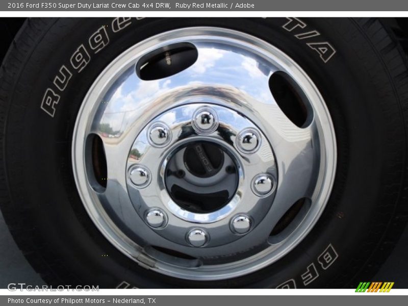 Ruby Red Metallic / Adobe 2016 Ford F350 Super Duty Lariat Crew Cab 4x4 DRW