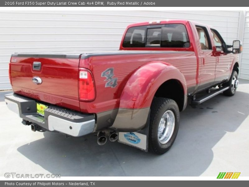 Ruby Red Metallic / Adobe 2016 Ford F350 Super Duty Lariat Crew Cab 4x4 DRW