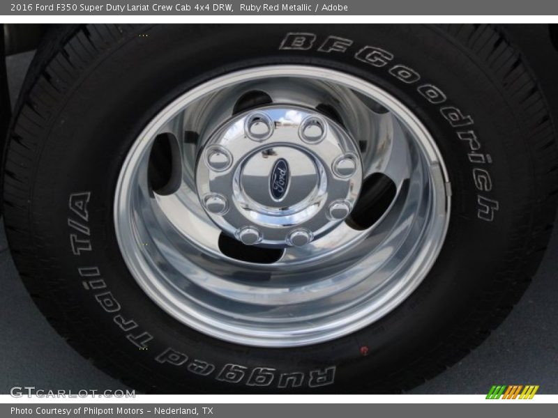 Ruby Red Metallic / Adobe 2016 Ford F350 Super Duty Lariat Crew Cab 4x4 DRW