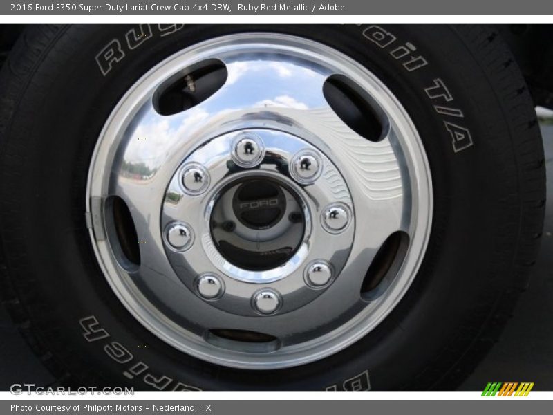 Ruby Red Metallic / Adobe 2016 Ford F350 Super Duty Lariat Crew Cab 4x4 DRW