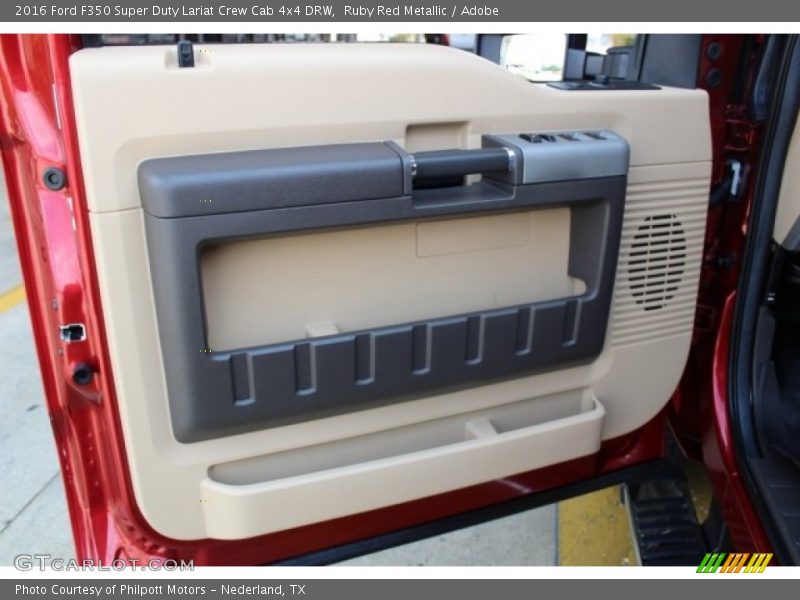 Ruby Red Metallic / Adobe 2016 Ford F350 Super Duty Lariat Crew Cab 4x4 DRW