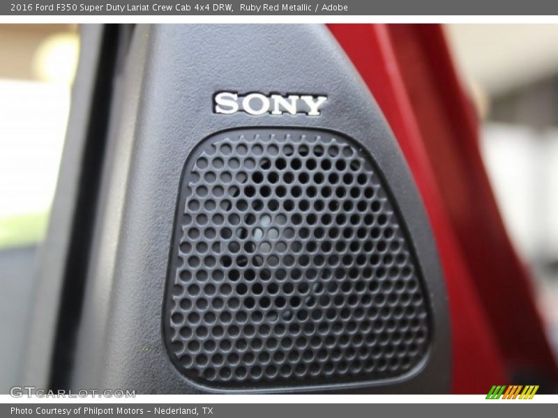 Ruby Red Metallic / Adobe 2016 Ford F350 Super Duty Lariat Crew Cab 4x4 DRW