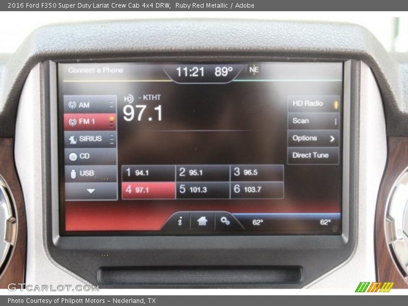 Ruby Red Metallic / Adobe 2016 Ford F350 Super Duty Lariat Crew Cab 4x4 DRW