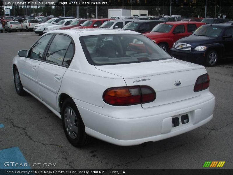 Bright White / Medium Neutral 1999 Chevrolet Malibu Sedan