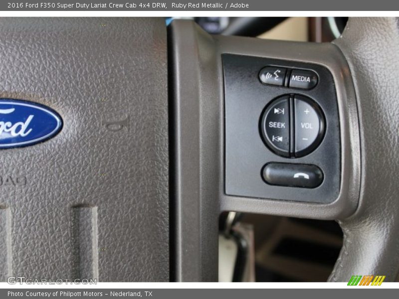 Ruby Red Metallic / Adobe 2016 Ford F350 Super Duty Lariat Crew Cab 4x4 DRW