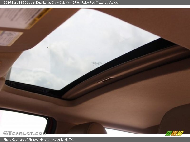 Ruby Red Metallic / Adobe 2016 Ford F350 Super Duty Lariat Crew Cab 4x4 DRW