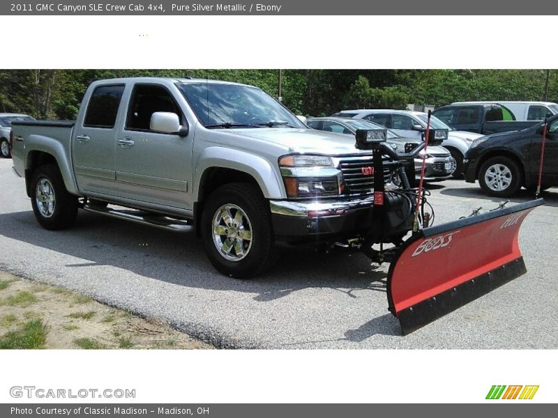 Pure Silver Metallic / Ebony 2011 GMC Canyon SLE Crew Cab 4x4