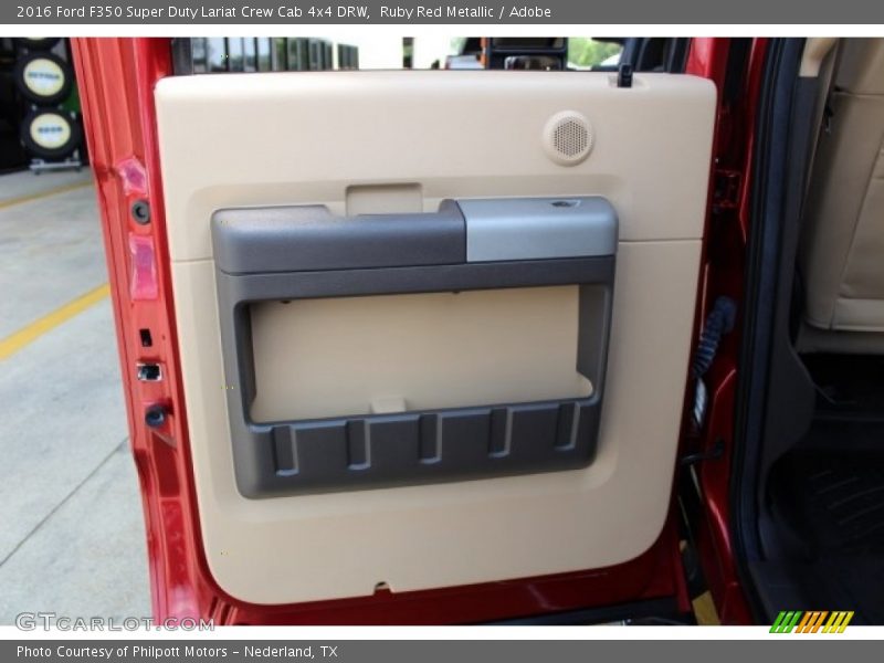 Ruby Red Metallic / Adobe 2016 Ford F350 Super Duty Lariat Crew Cab 4x4 DRW
