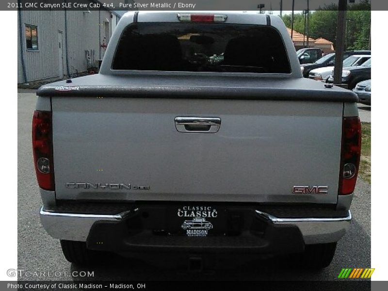 Pure Silver Metallic / Ebony 2011 GMC Canyon SLE Crew Cab 4x4